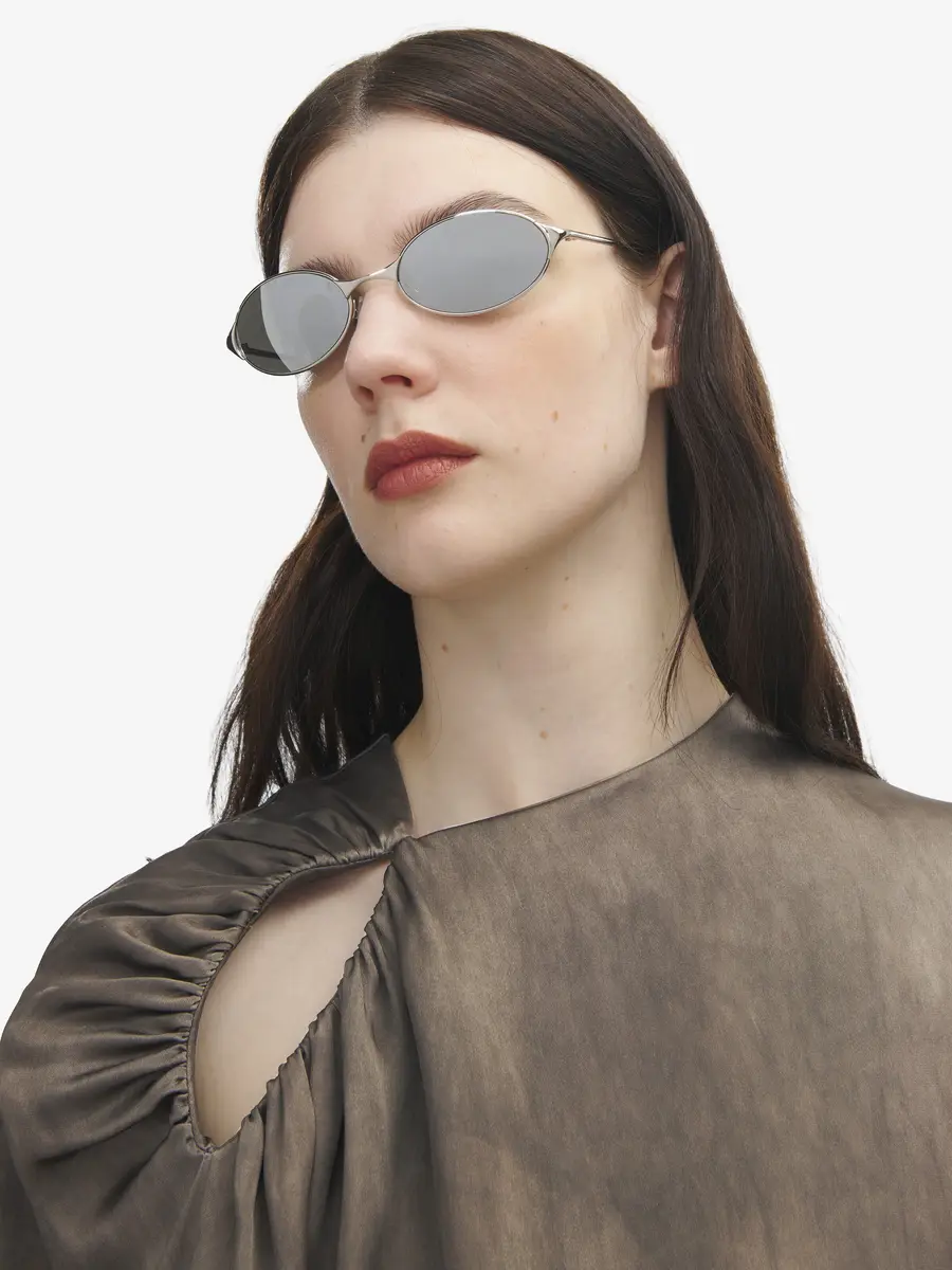 Alexander McQueen Neo Oval Sunglasses | Thumbnail 2 Alexander McQueen Neo Oval Sunglasses | Thumbnail 2
