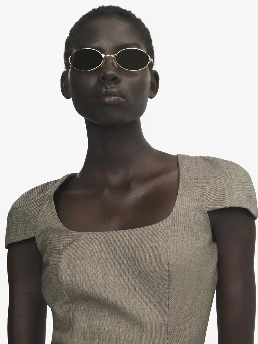Alexander McQueen Neo Oval Sunglasses | Thumbnail 2 Alexander McQueen Neo Oval Sunglasses | Thumbnail 2