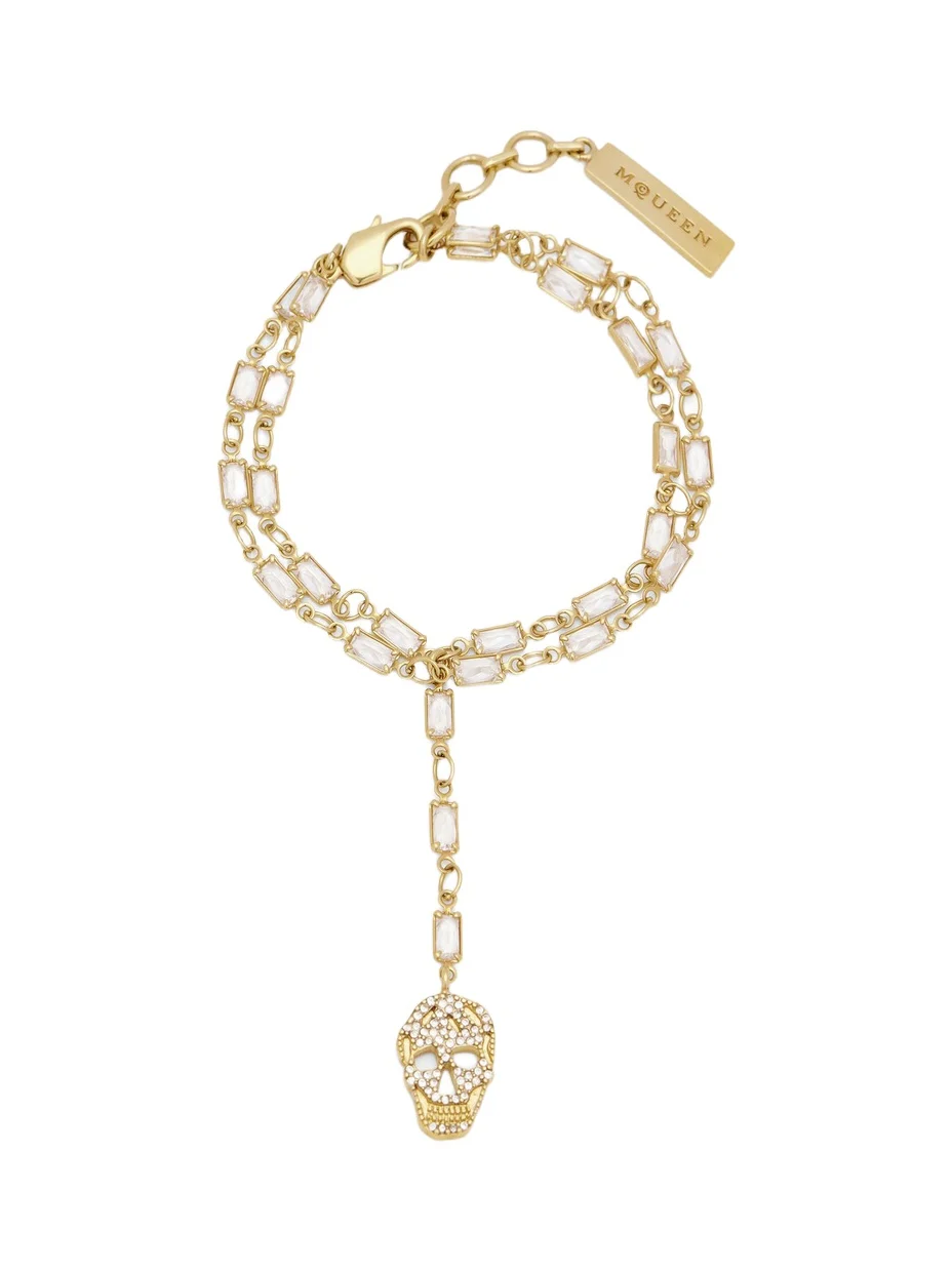 Alexander McQueen Pavé Skull Bracelet
