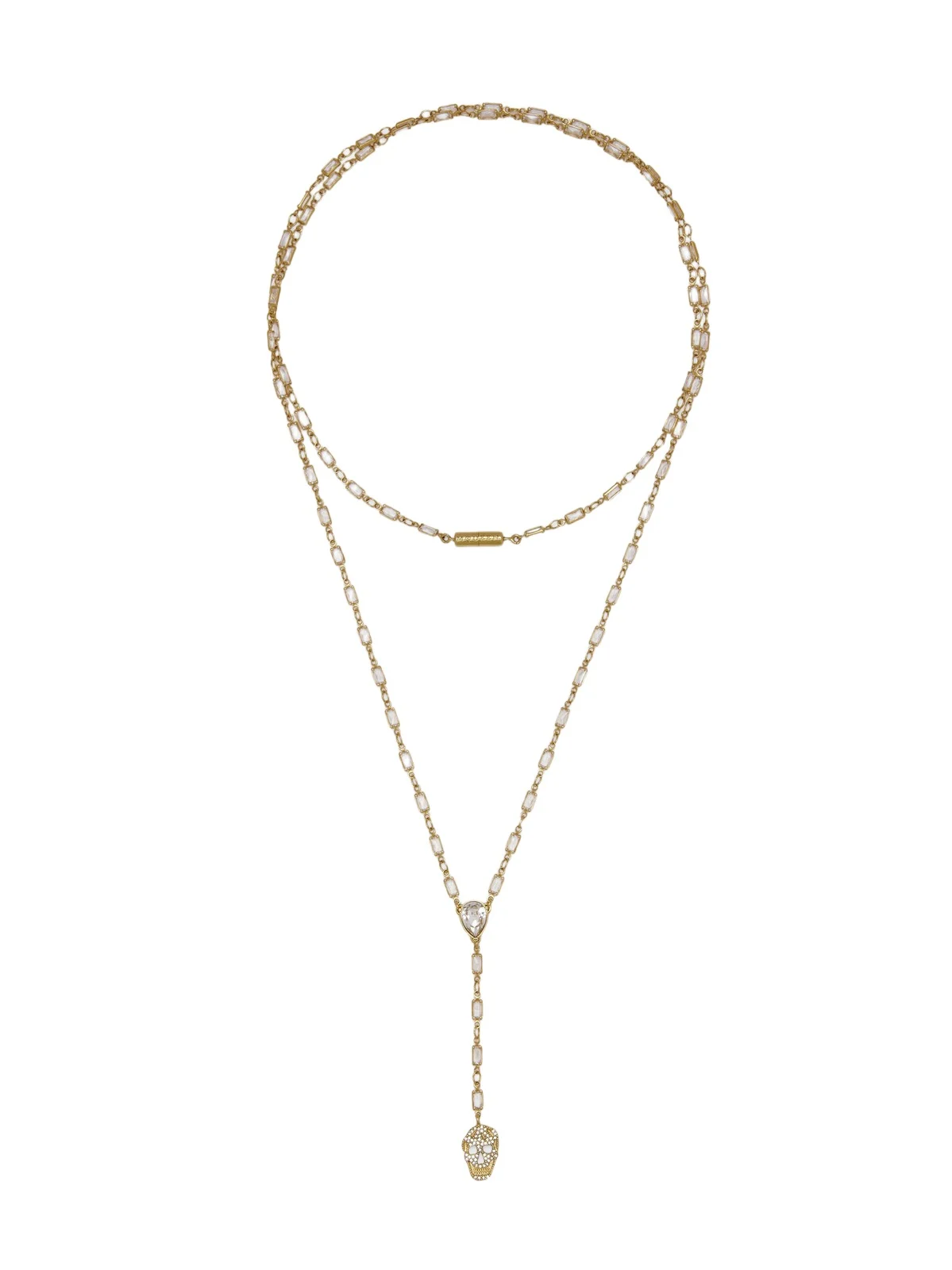 Alexander McQueen Pavé Skull Necklace