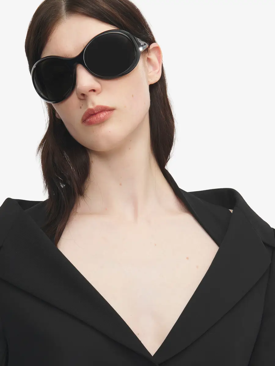 Alexander McQueen Kate Round Sunglasses | Thumbnail 2 Alexander McQueen Kate Round Sunglasses | Thumbnail 2