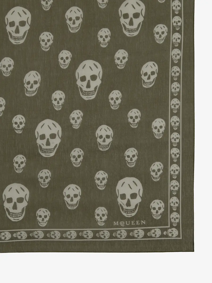 Alexander McQueen Classic Skull Scarf | Thumbnail 2 Alexander McQueen Classic Skull Scarf | Thumbnail 2