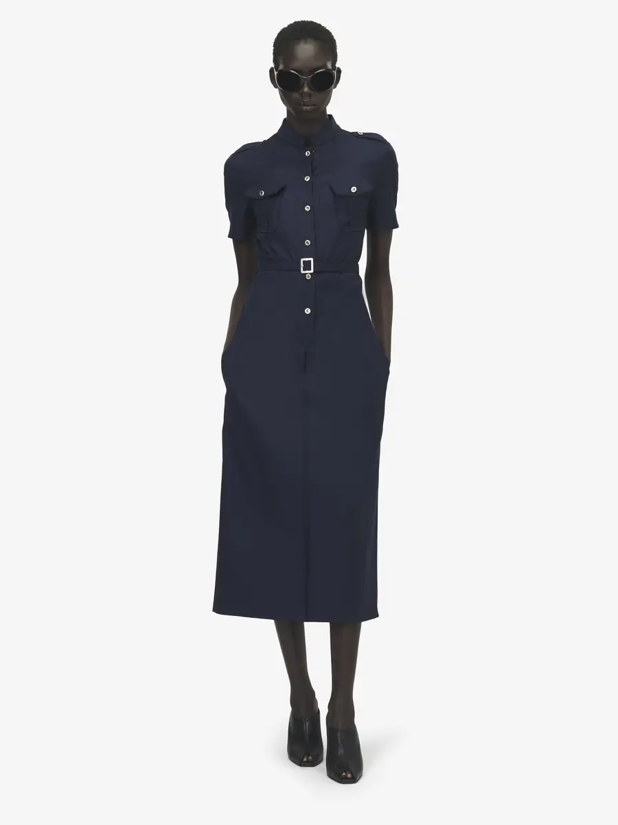 Alexander McQueen Uniform Midi Dress | Thumbnail 2 Alexander McQueen Uniform Midi Dress | Thumbnail 2