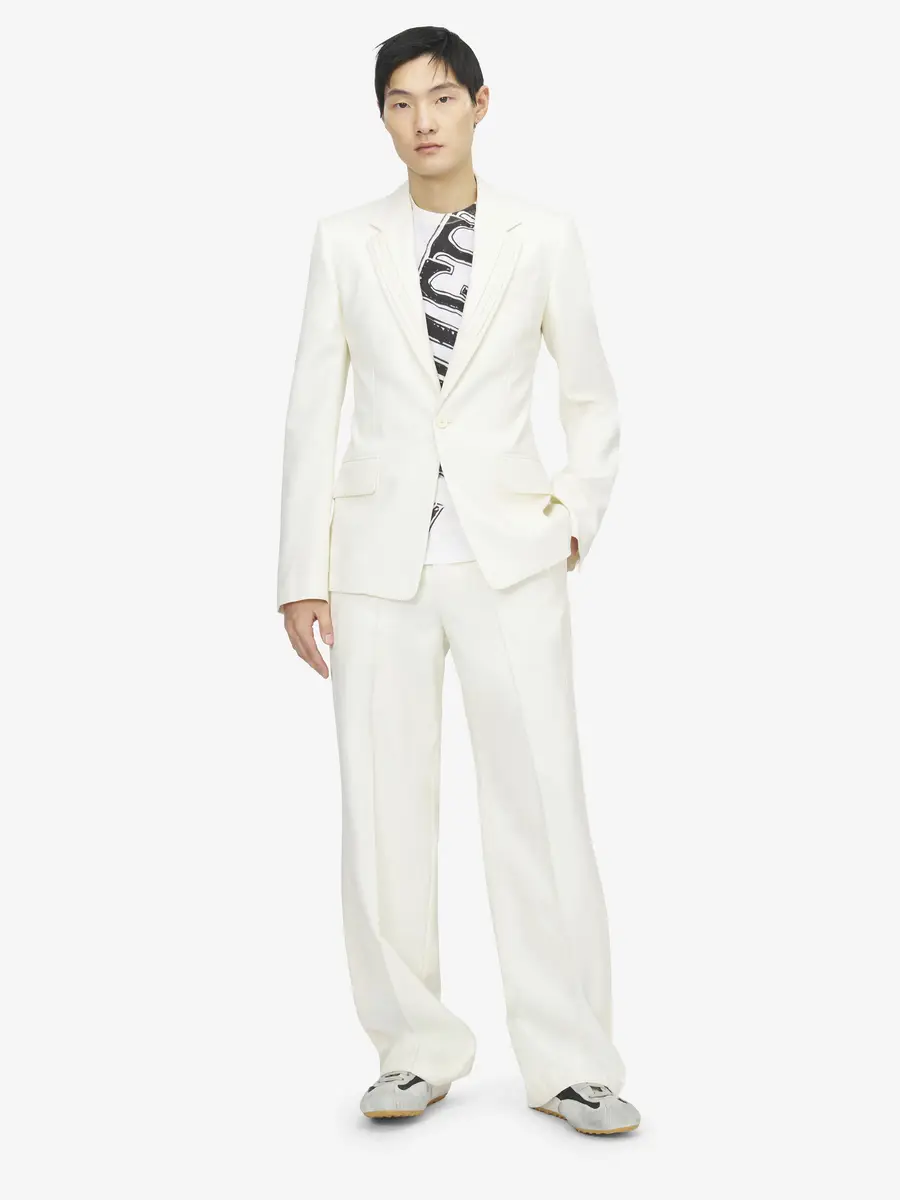 Alexander McQueen Pleated Lapel Single-breasted Jacket | Thumbnail 2