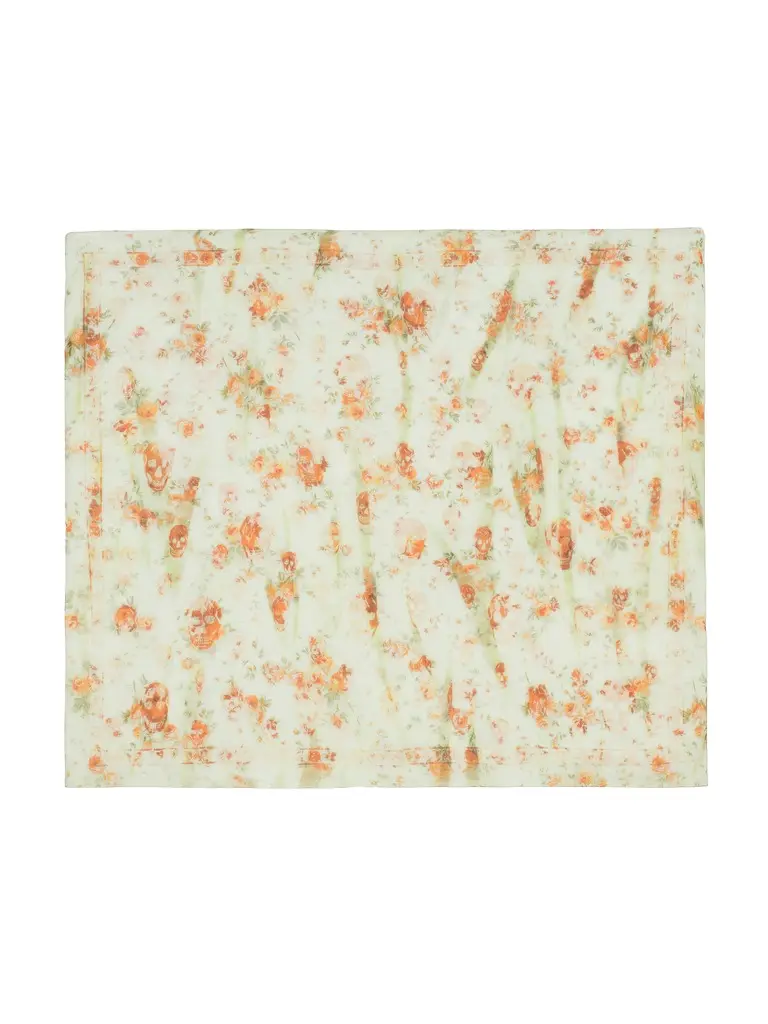Alexander McQueen Floral Skull Scarf