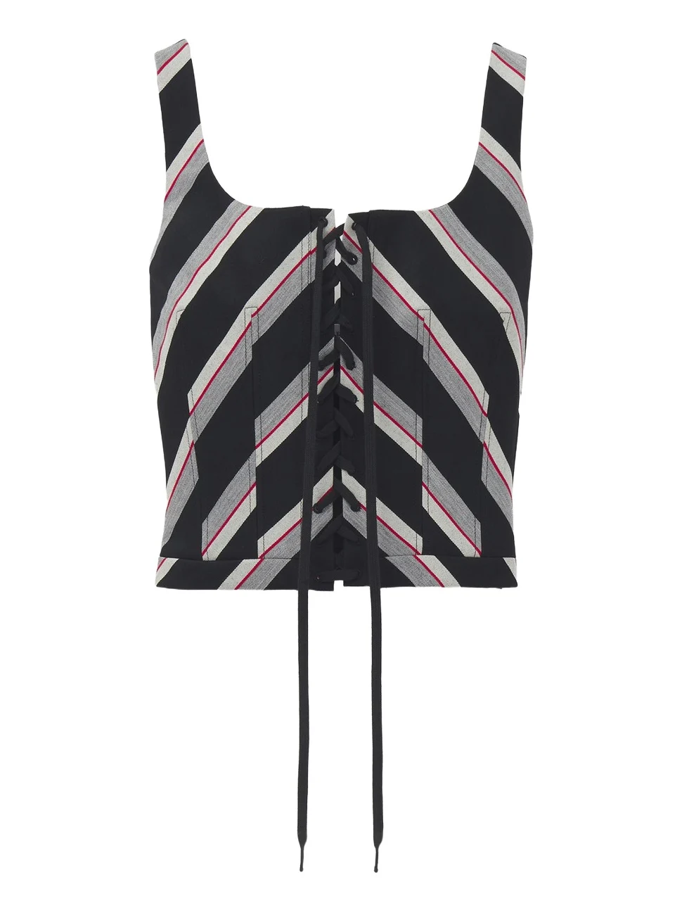 Chevron Stripe Corset Top Chevron Stripe Corset Top