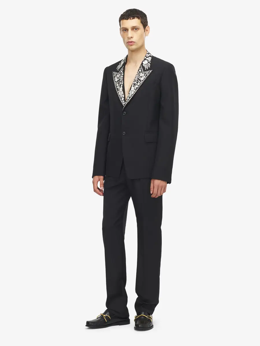 Alexander McQueen Floral Embroidery Double-breasted Jacket | Thumbnail 2