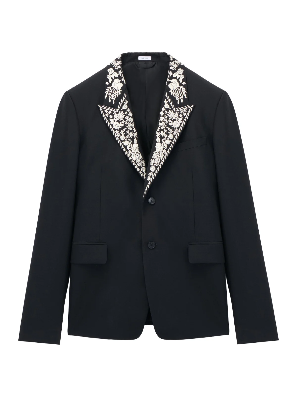Alexander McQueen Floral Embroidery Double-breasted Jacket