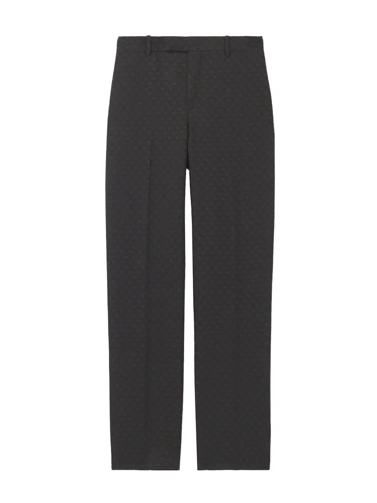 Alexander McQueen Skull Jacquard Tailored Trousers