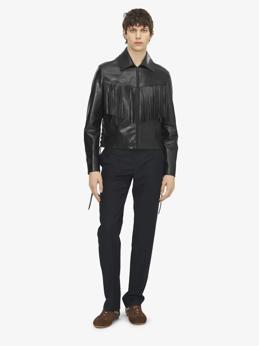 Alexander McQueen Fringe Leather Jacket | Thumbnail 2