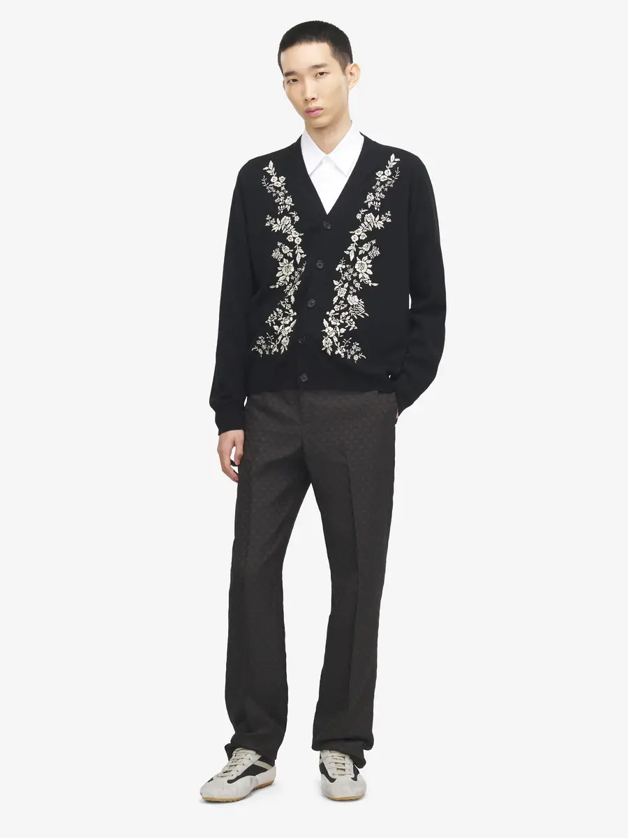 Alexander McQueen Floral Embroidery Cardigan | Thumbnail 2 Alexander McQueen Floral Embroidery Cardigan | Thumbnail 2