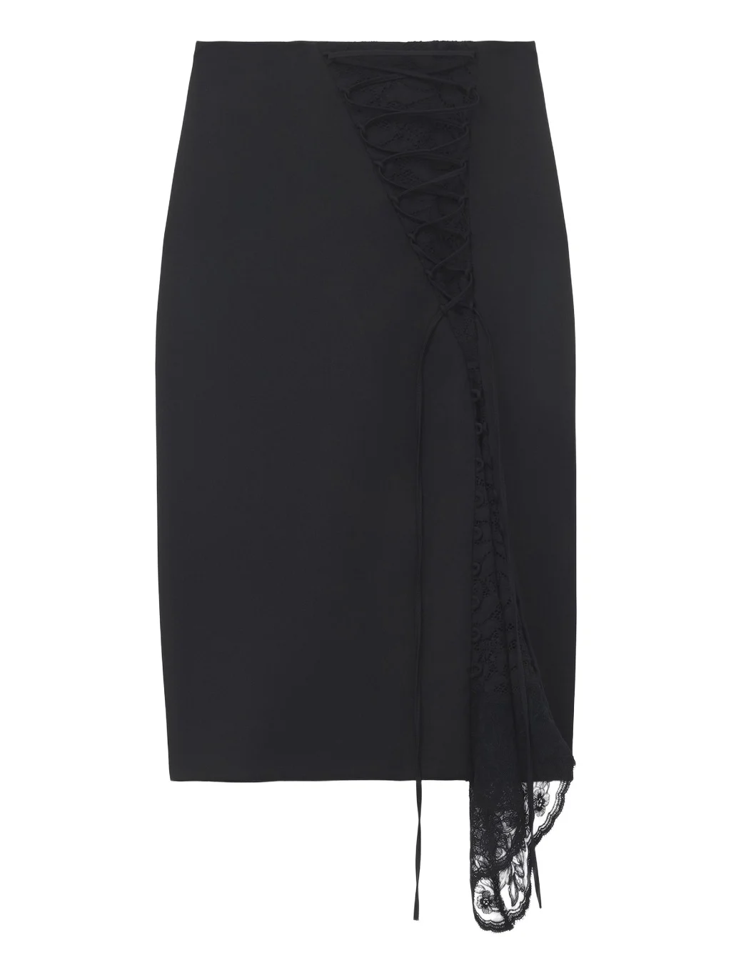 Alexander McQueen Corset Lacing Panel Pencil Skirt