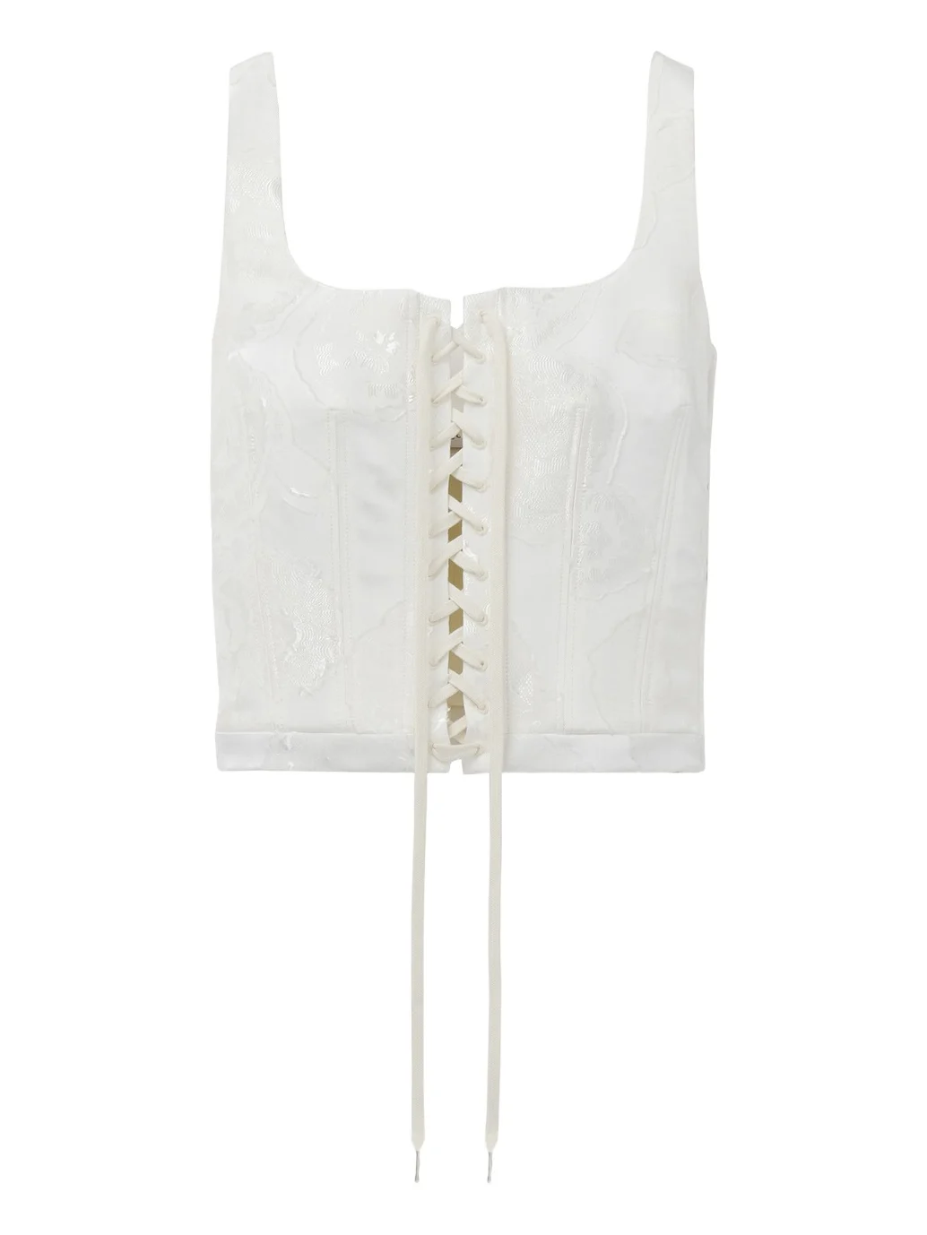 Fil Coupé Floral Corset Top