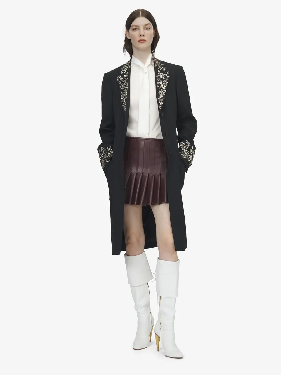 Alexander McQueen Floral Embroidery Coat | Thumbnail 2