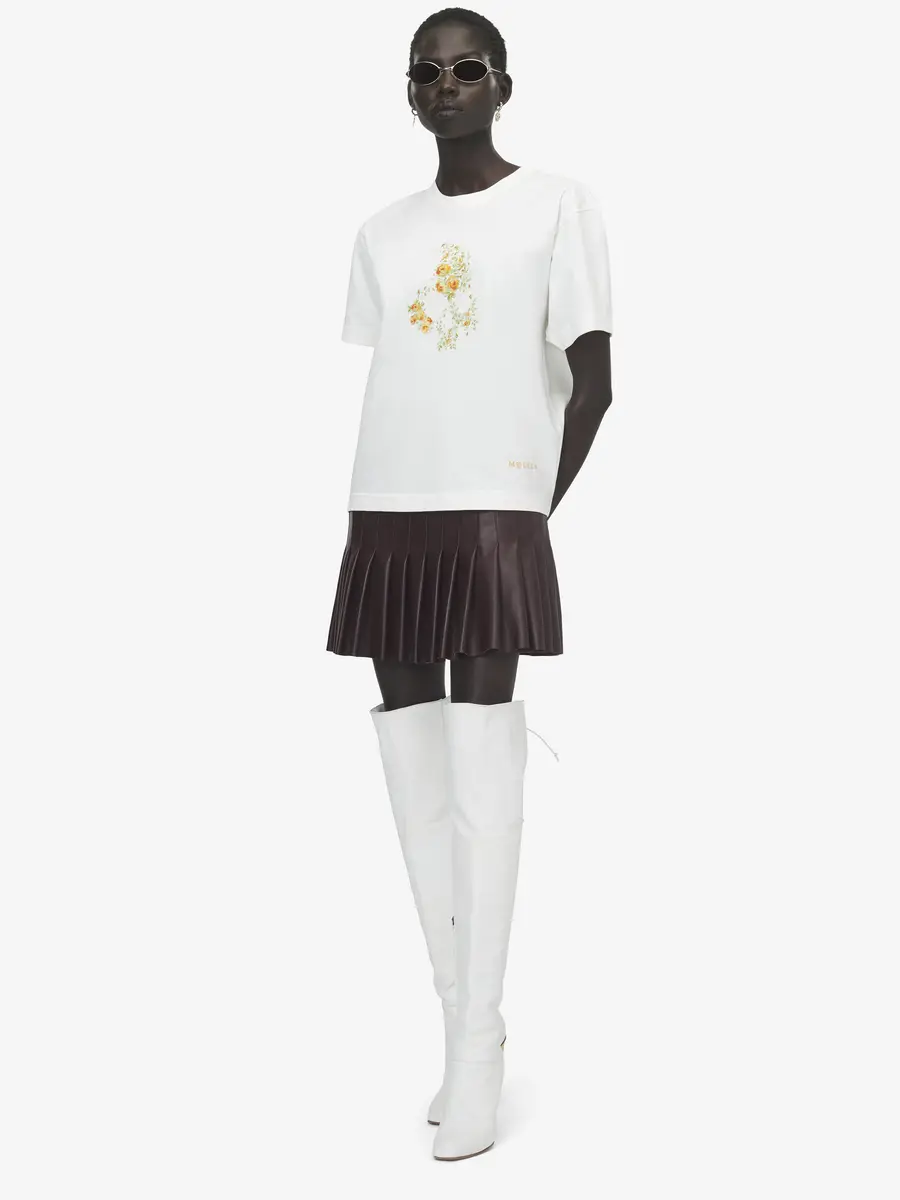 Alexander McQueen Floral Skull T-shirt | Thumbnail 2