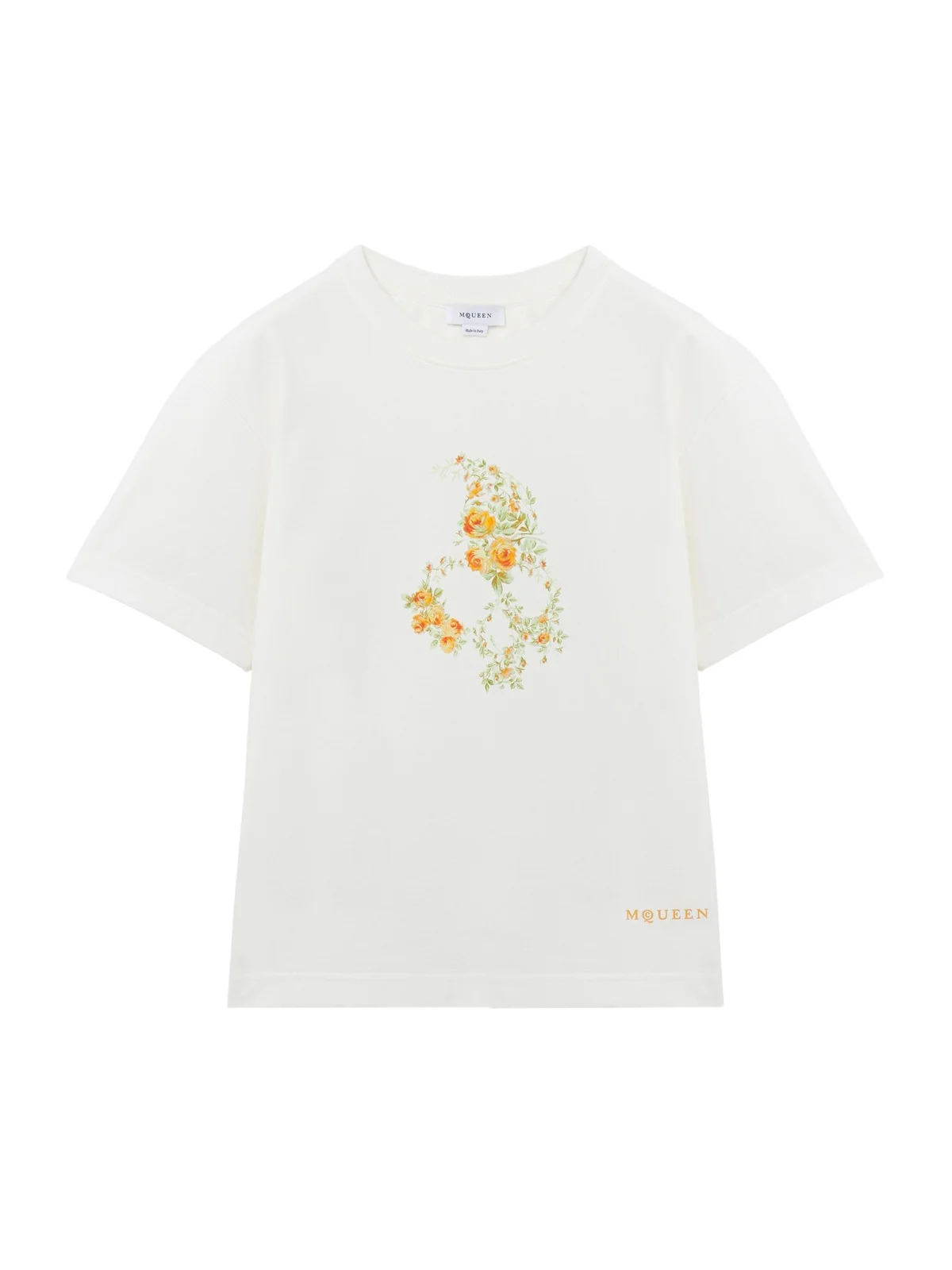 Alexander McQueen Floral Skull T-shirt