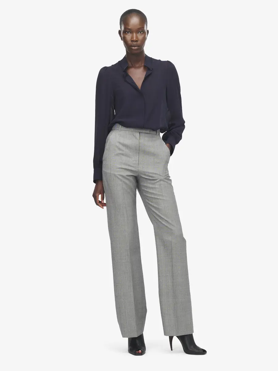 Alexander McQueen Wishbone Silk Shirt | Thumbnail 2 Alexander McQueen Wishbone Silk Shirt | Thumbnail 2