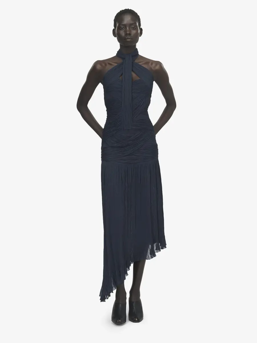 Alexander McQueen Asymmetric Ruched Dress | Thumbnail 2 Alexander McQueen Asymmetric Ruched Dress | Thumbnail 2