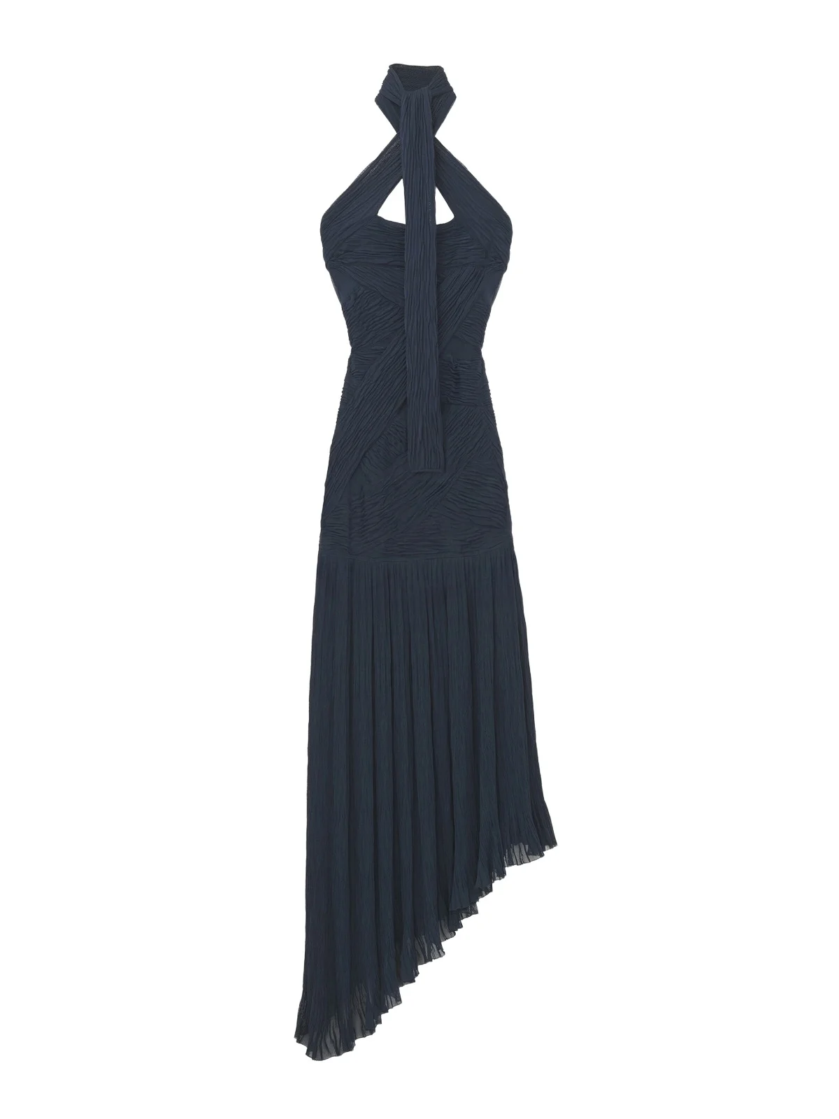 Asymmetric Ruched Dress