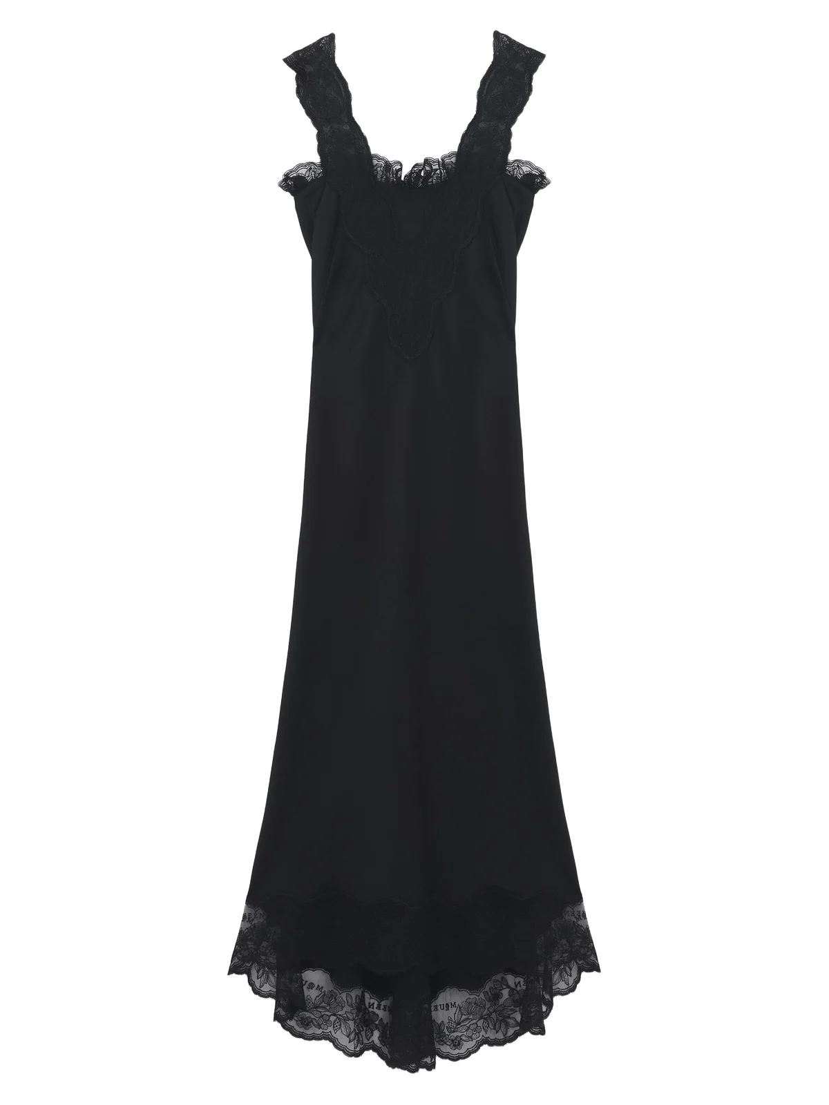 Lace Trim Midi Dress