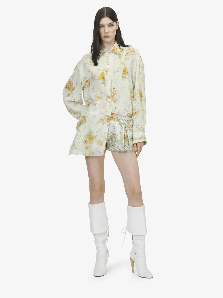 Alexander McQueen Floral Print Pyjama Shirt | Thumbnail 2