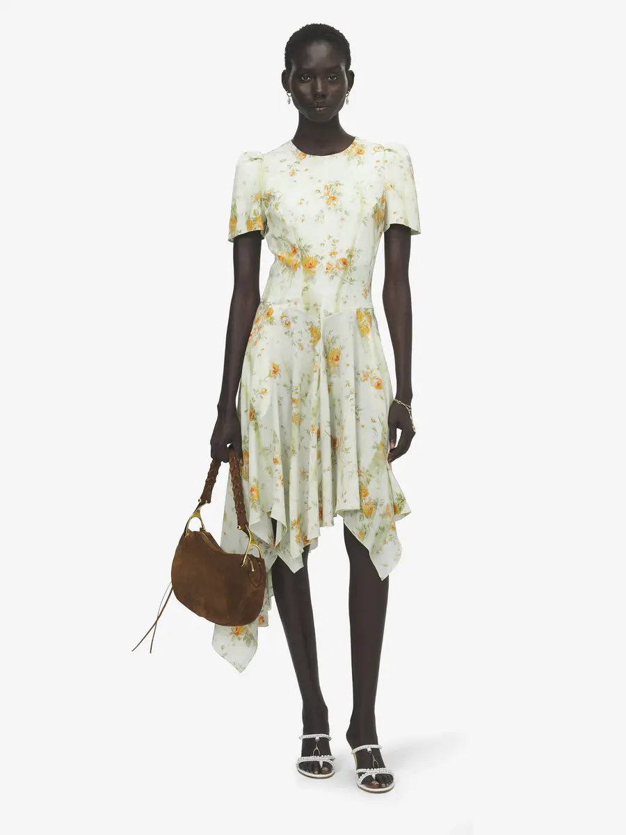 Alexander McQueen Silk Floral Print Dress | Thumbnail 2 Alexander McQueen Silk Floral Print Dress | Thumbnail 2