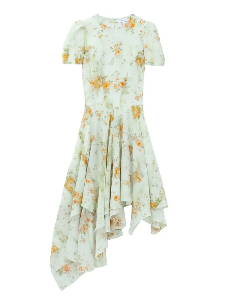 Silk Floral Print Dress Silk Floral Print Dress