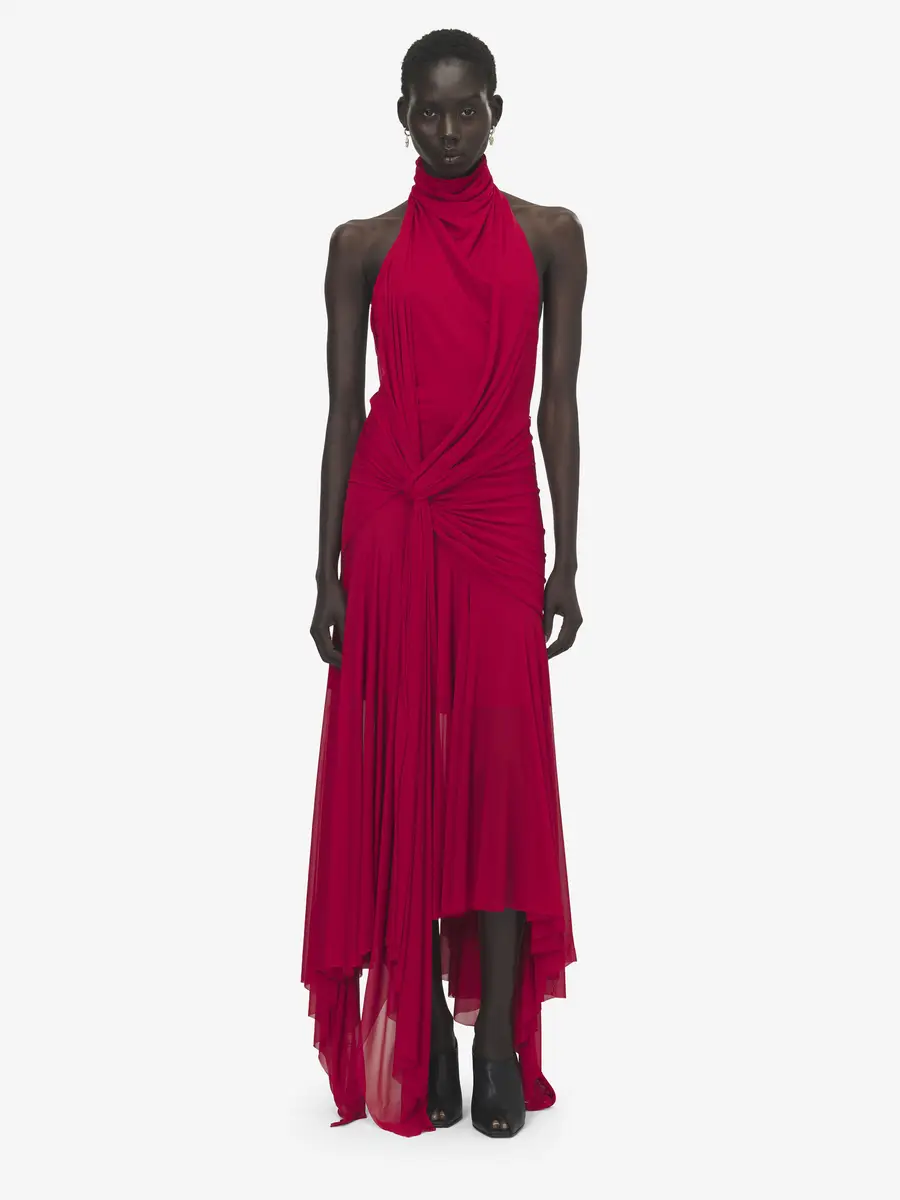 Alexander McQueen Asymmetric Draped Dress | Thumbnail 2 Alexander McQueen Asymmetric Draped Dress | Thumbnail 2