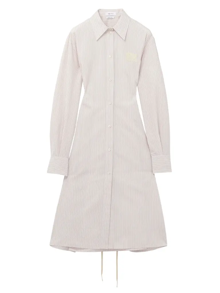 Pinstriped Shirt Dress Pinstriped Shirt Dress