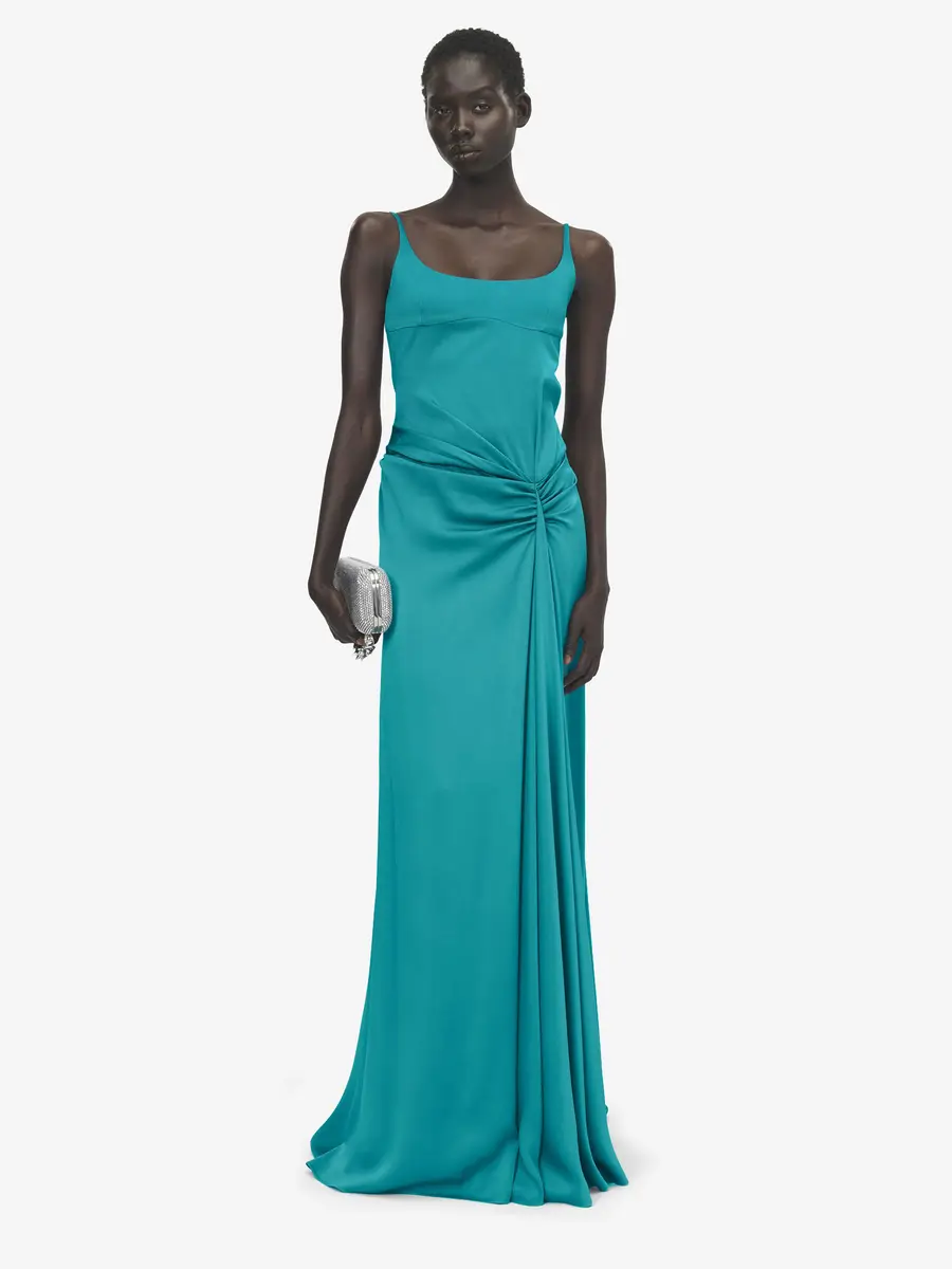 Alexander McQueen Asymmetric Drape Evening Dress | Thumbnail 2