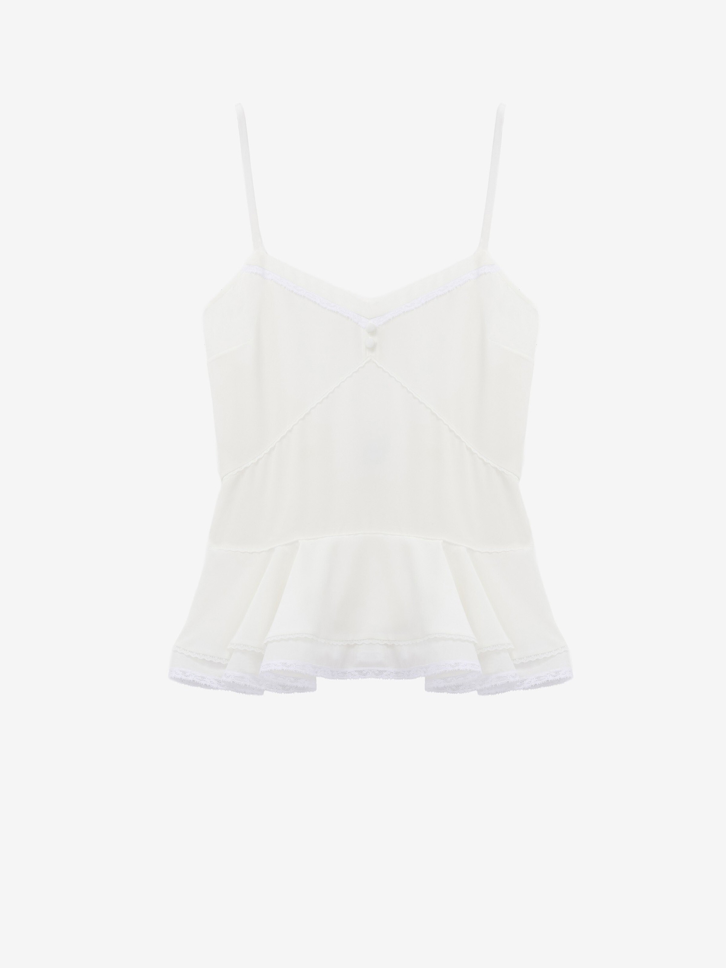 Silk Peplum Cami Top Silk Peplum Cami Top