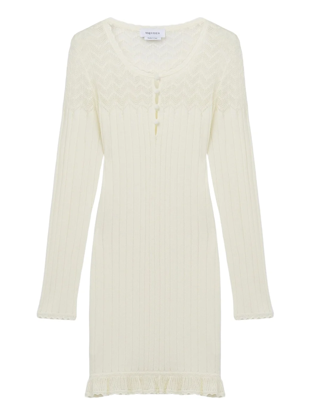 Pointelle Knit Mini Dress Pointelle Knit Mini Dress