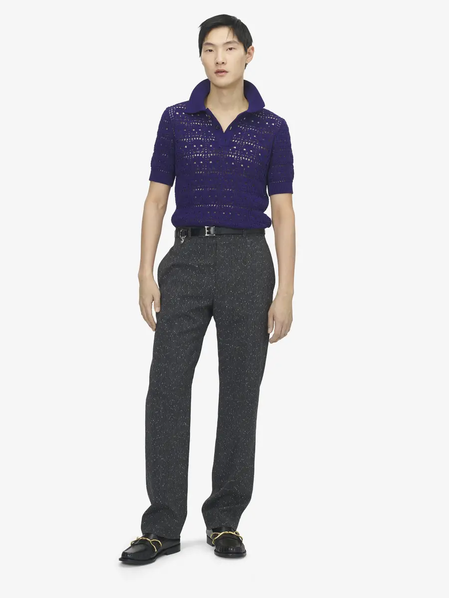Alexander McQueen Flecked Pinstripe Trousers | Thumbnail 2 Alexander McQueen Flecked Pinstripe Trousers | Thumbnail 2