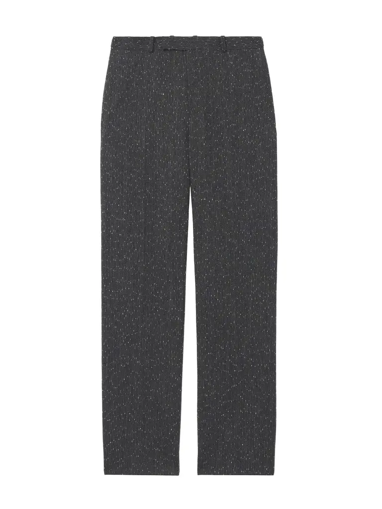 Alexander McQueen Flecked Pinstripe Trousers