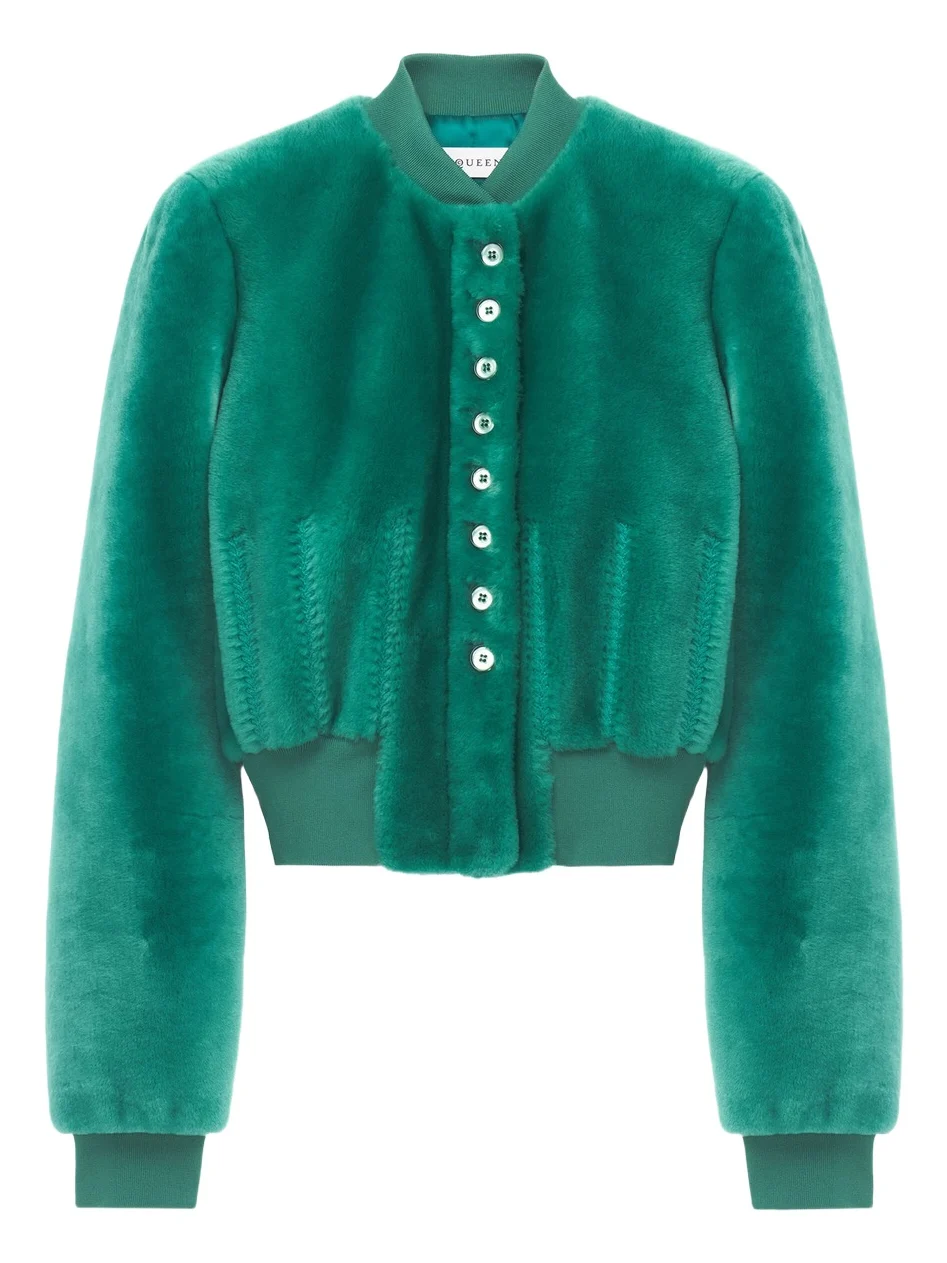 Alexander McQueen Shearling Bomber Jacket