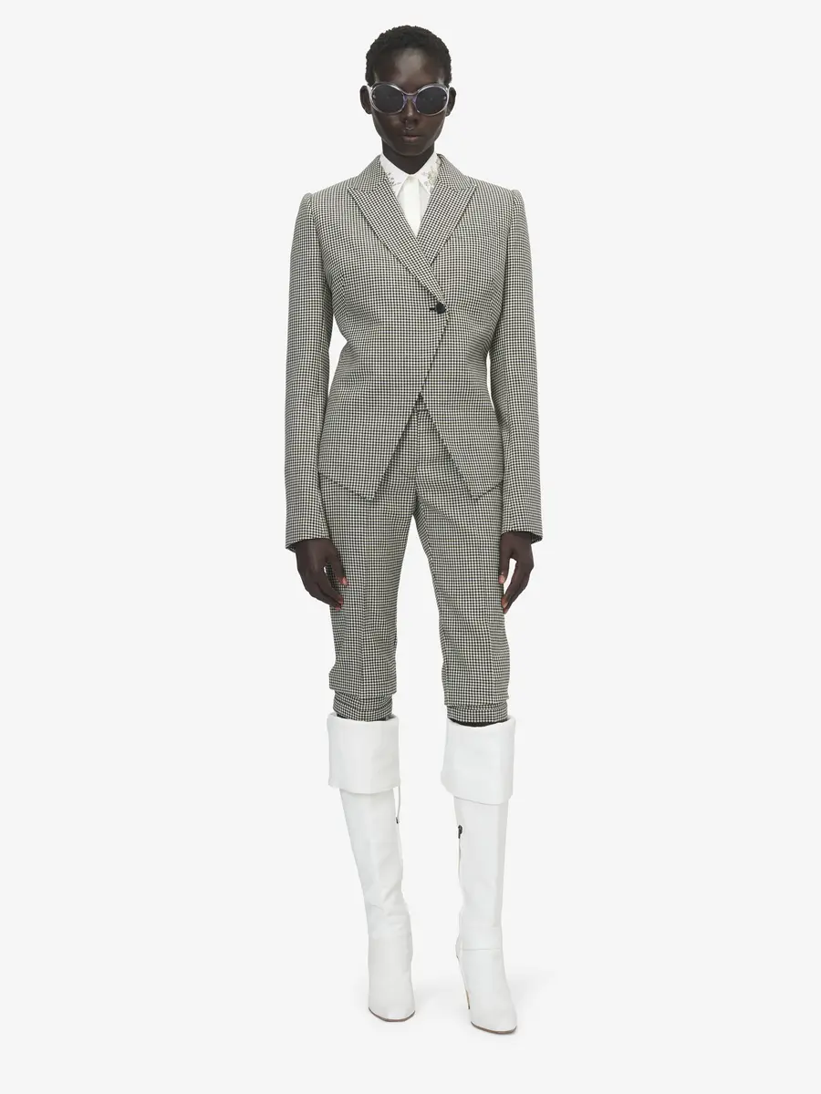 Alexander McQueen Gingham Check Cutaway Jacket | Thumbnail 2 Alexander McQueen Gingham Check Cutaway Jacket | Thumbnail 2