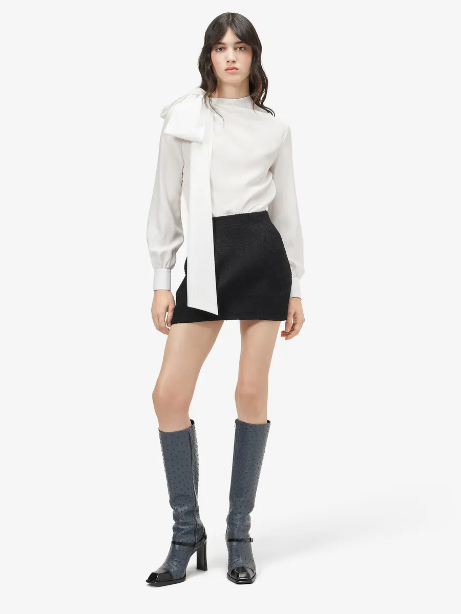 Alexander McQueen Shoulder Bow Blouse | Thumbnail 2 Alexander McQueen Shoulder Bow Blouse | Thumbnail 2