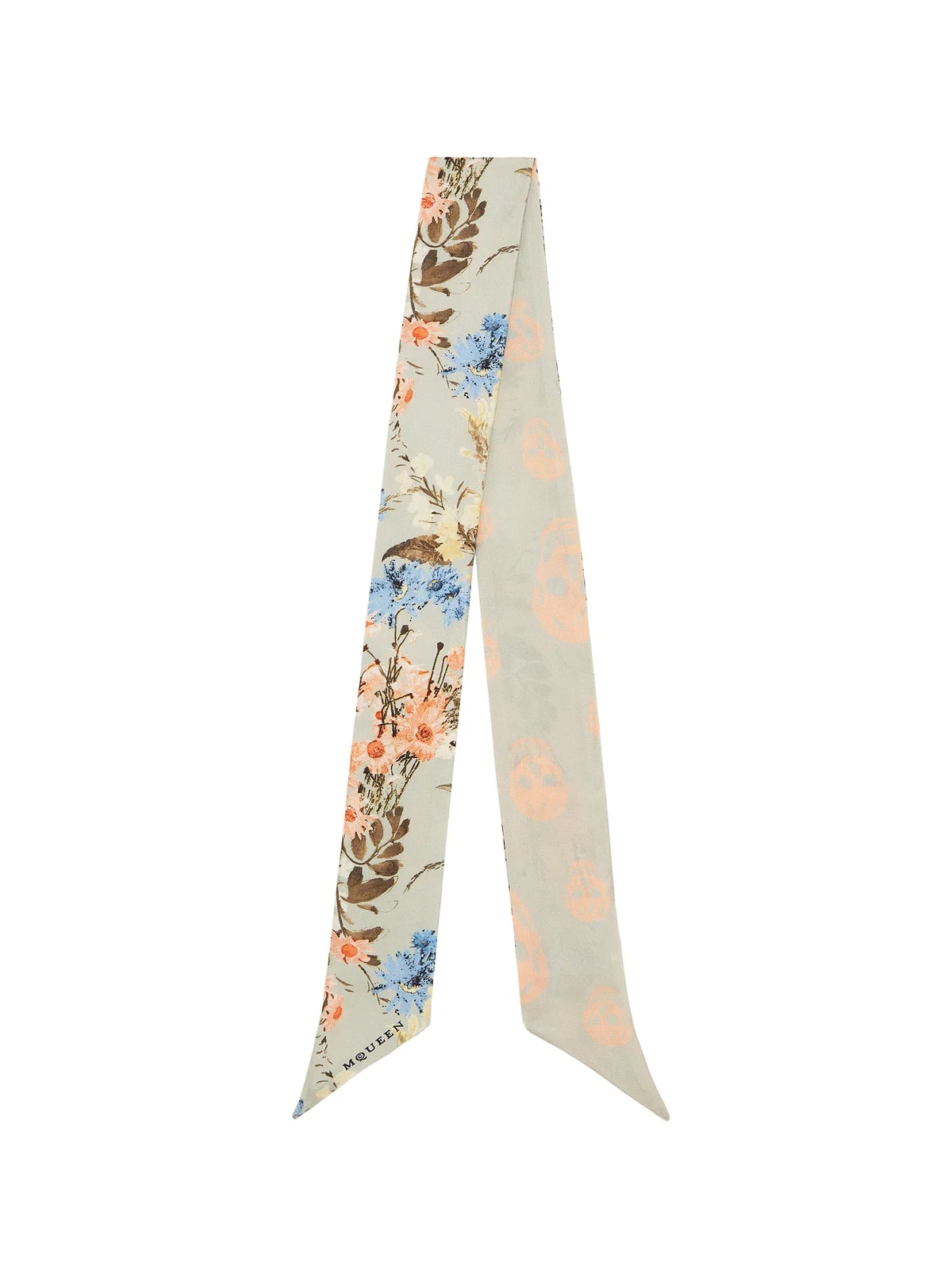 Alexander McQueen Ribbon Wallpaper Floral Scarf