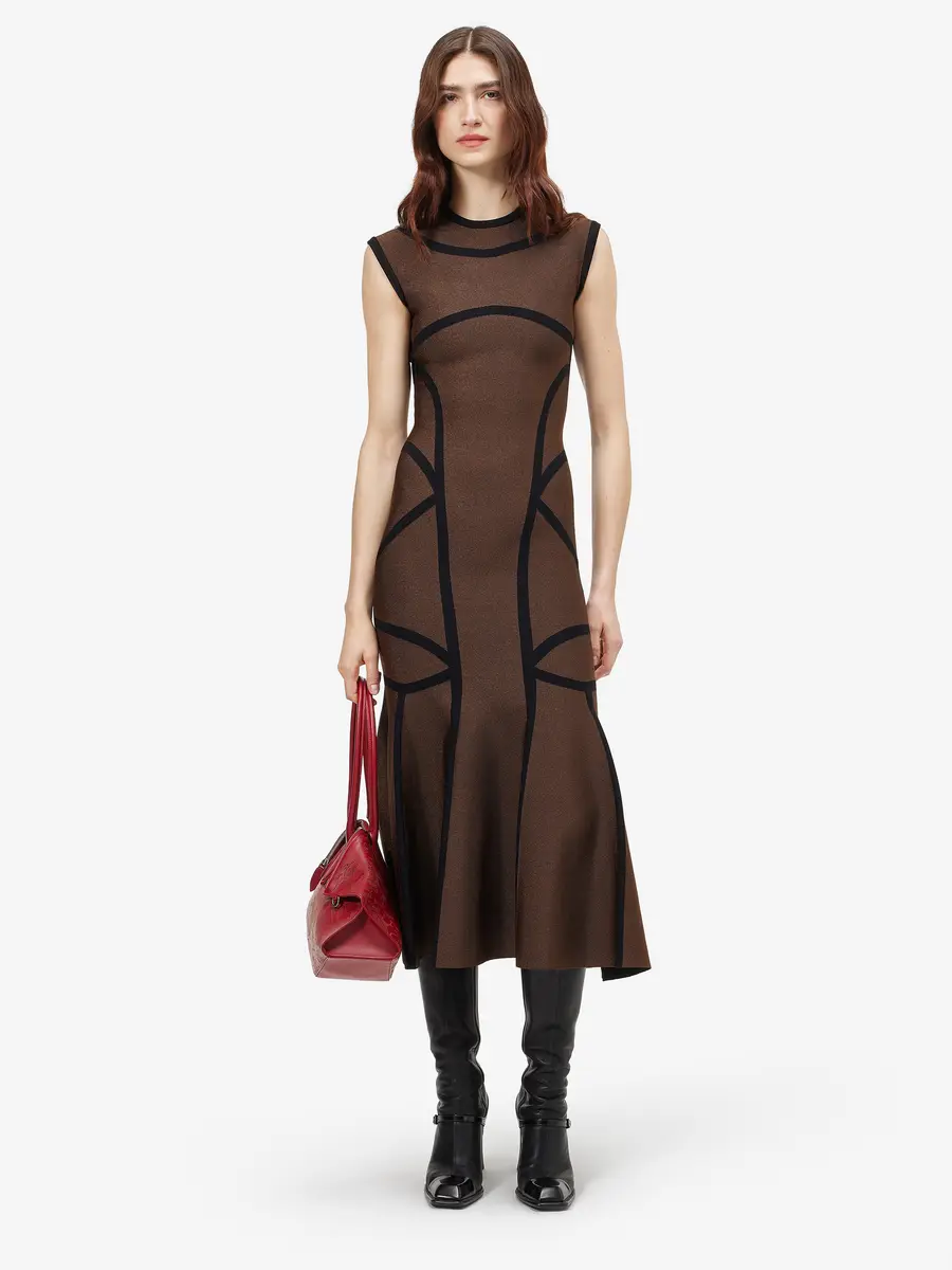 Alexander McQueen Anatomical Lines Knit Midi Dress | Thumbnail 2