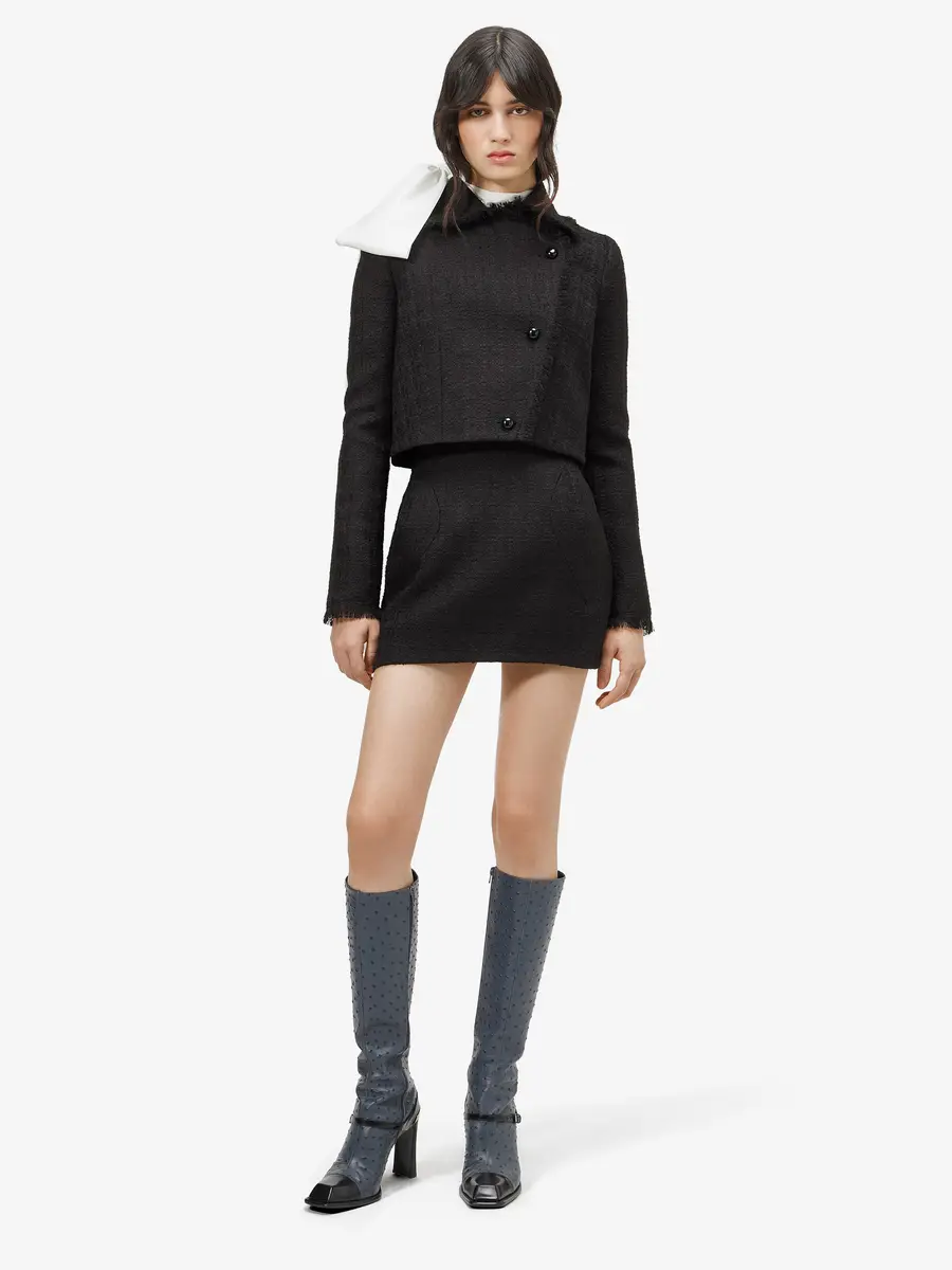 Alexander McQueen Light Tweed Mini Skirt | Thumbnail 2