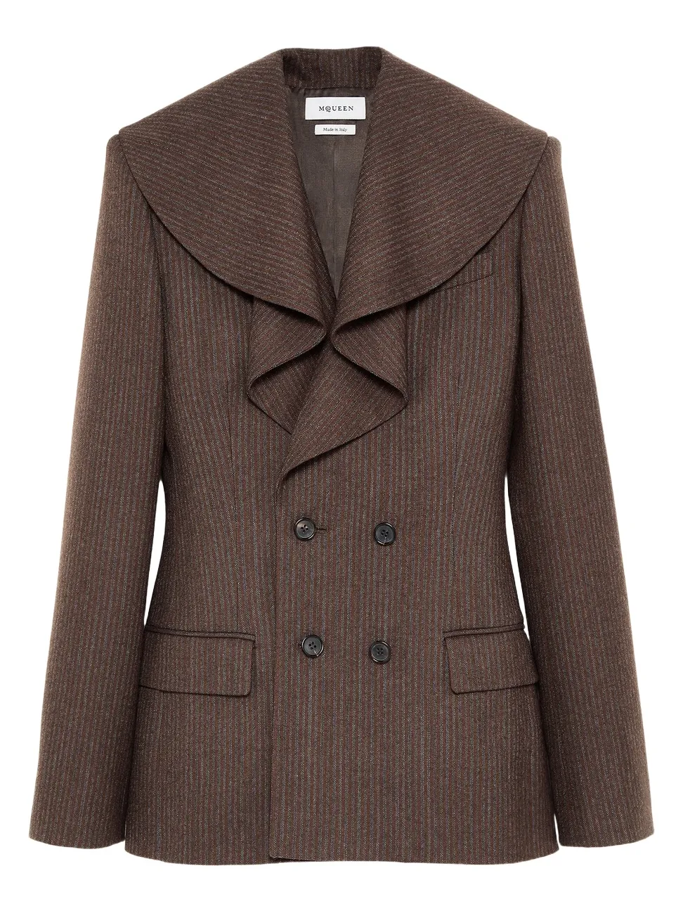 Waterfall Collar Double-breasted Jacket Waterfall Collar Double-breasted Jacket