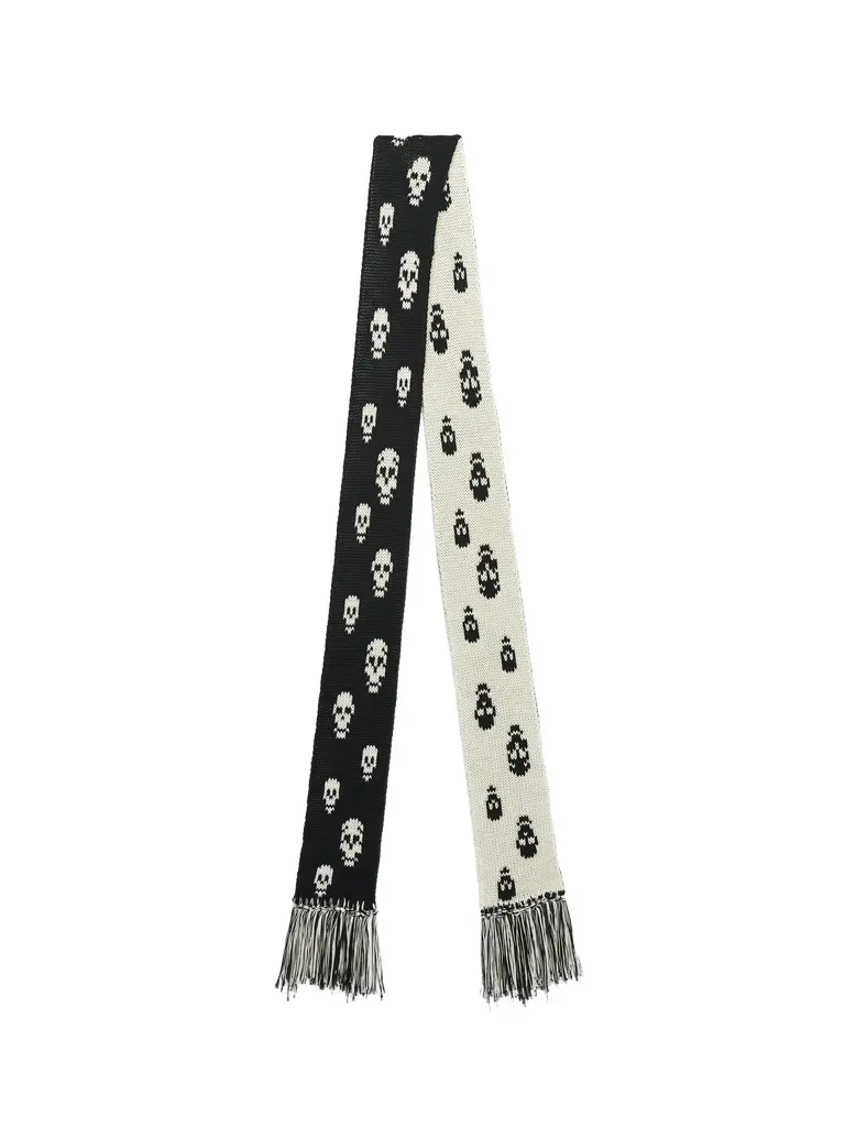 Alexander McQueen Skull Knit Scarf
