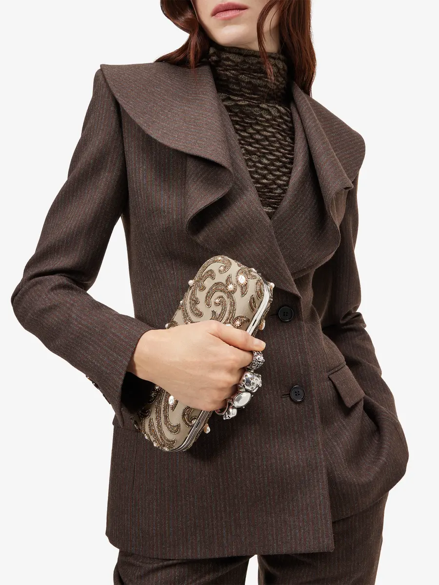 Alexander McQueen Long Knuckle Clutch | Thumbnail 2 Alexander McQueen Long Knuckle Clutch | Thumbnail 2