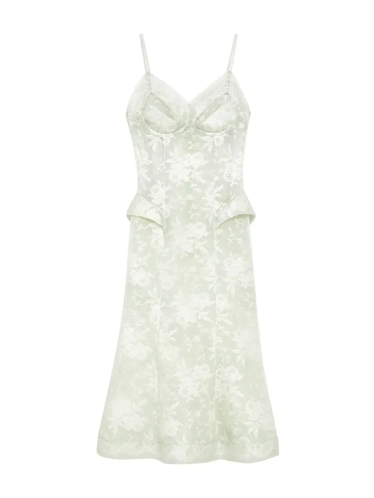 Floral Lace Midi Dress