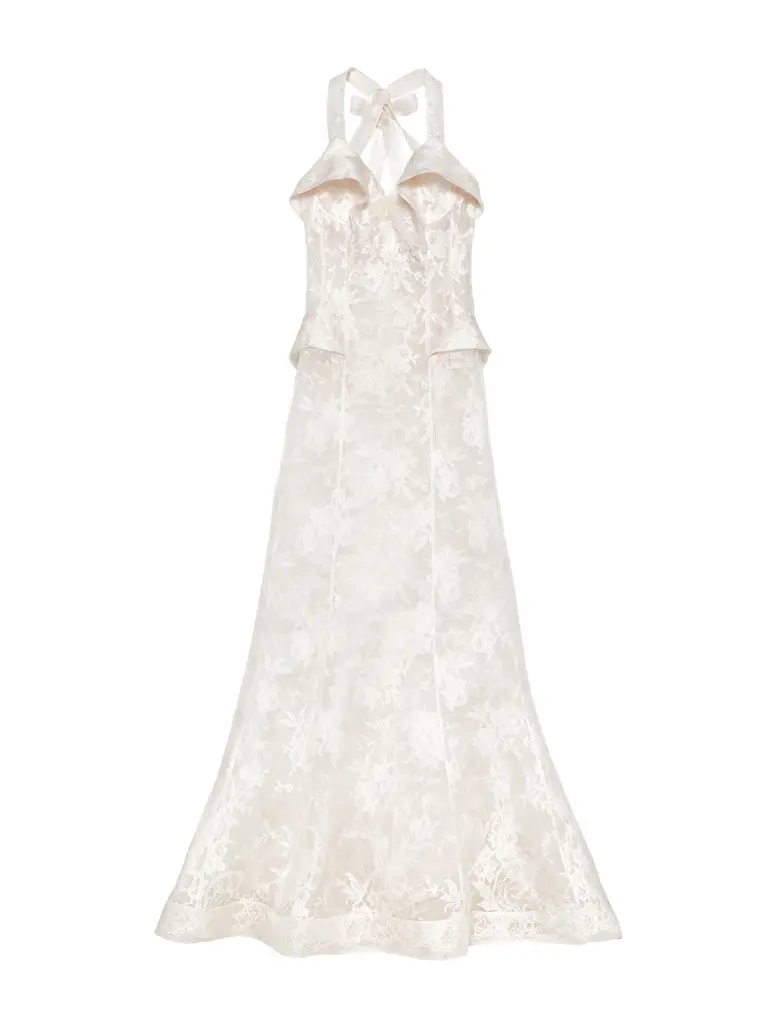 Floral Lace Evening Dress Floral Lace Evening Dress