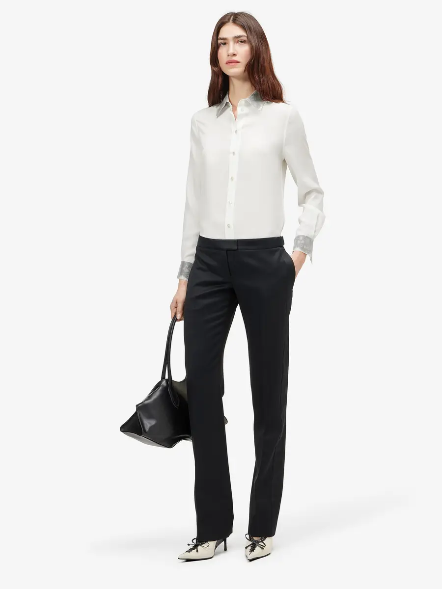 Alexander McQueen Floral Lace Detail Shirt | Thumbnail 2