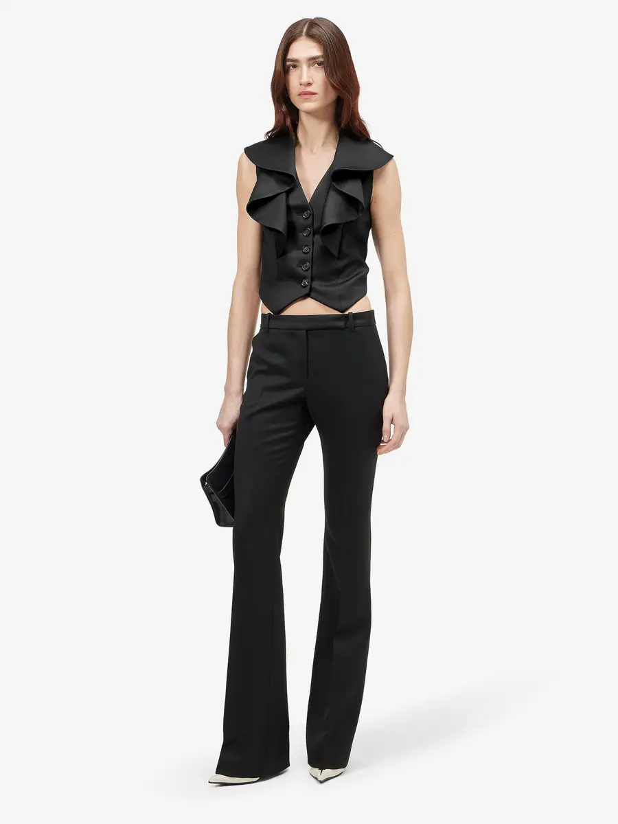 Alexander McQueen Waterfall Collar Tailored Waistcoat | Thumbnail 2 Alexander McQueen Waterfall Collar Tailored Waistcoat | Thumbnail 2