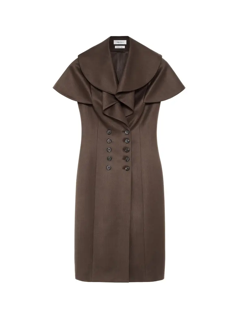 Waterfall Collar Double-breasted Dress Waterfall Collar Double-breasted Dress