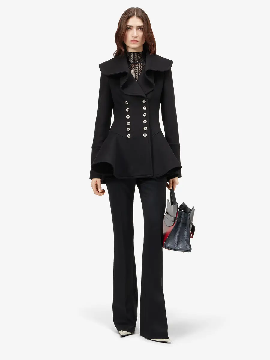 Alexander McQueen Waterfall Collar Coat | Thumbnail 2 Alexander McQueen Waterfall Collar Coat | Thumbnail 2