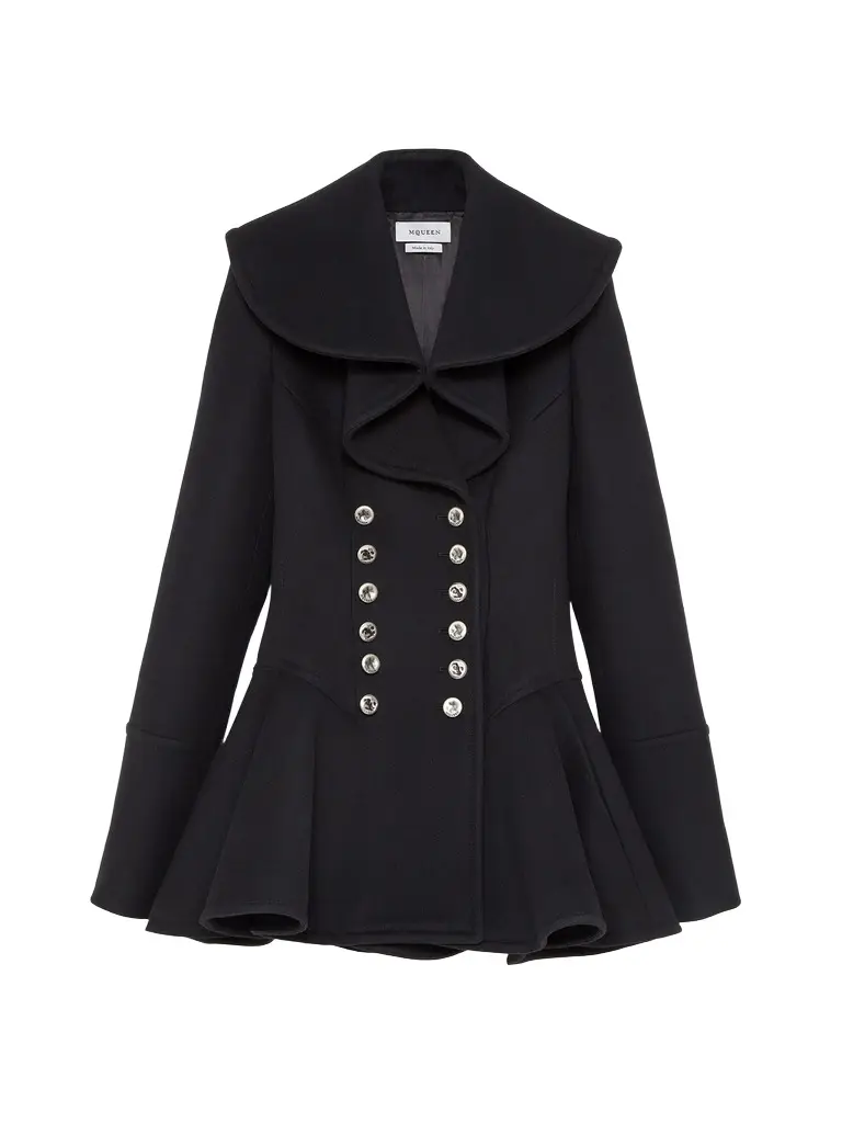Alexander McQueen Waterfall Collar Coat